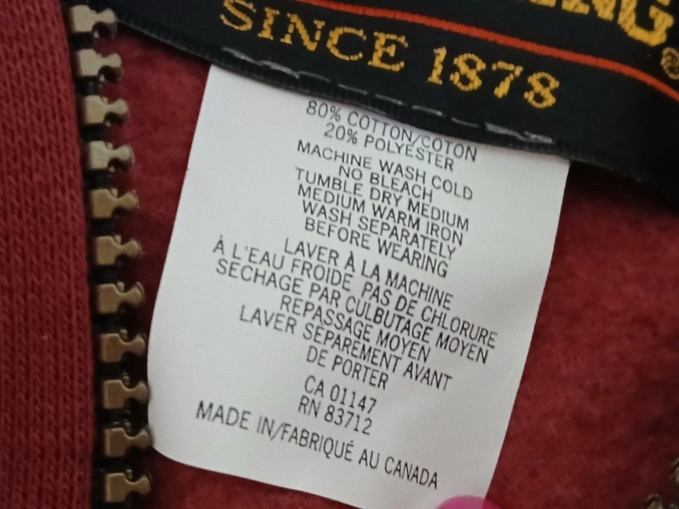 Browning Men's 1/4 Zip Fleece Sweatshirt Red & Blue Size Large NWT - Image 2 of 4