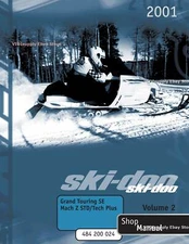 Ski-Doo 2001 Grand Touring SE, Mach Z STD, Mach Z Tech Plus Repair Shop Manual