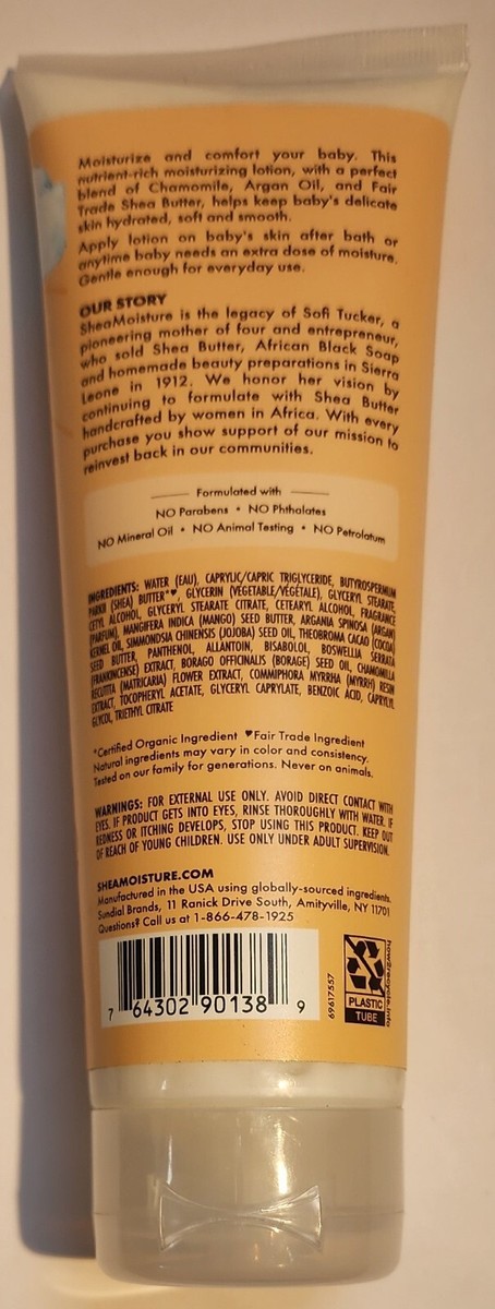 Lot of Shea Moisture BABY LOTION Delicate Skin