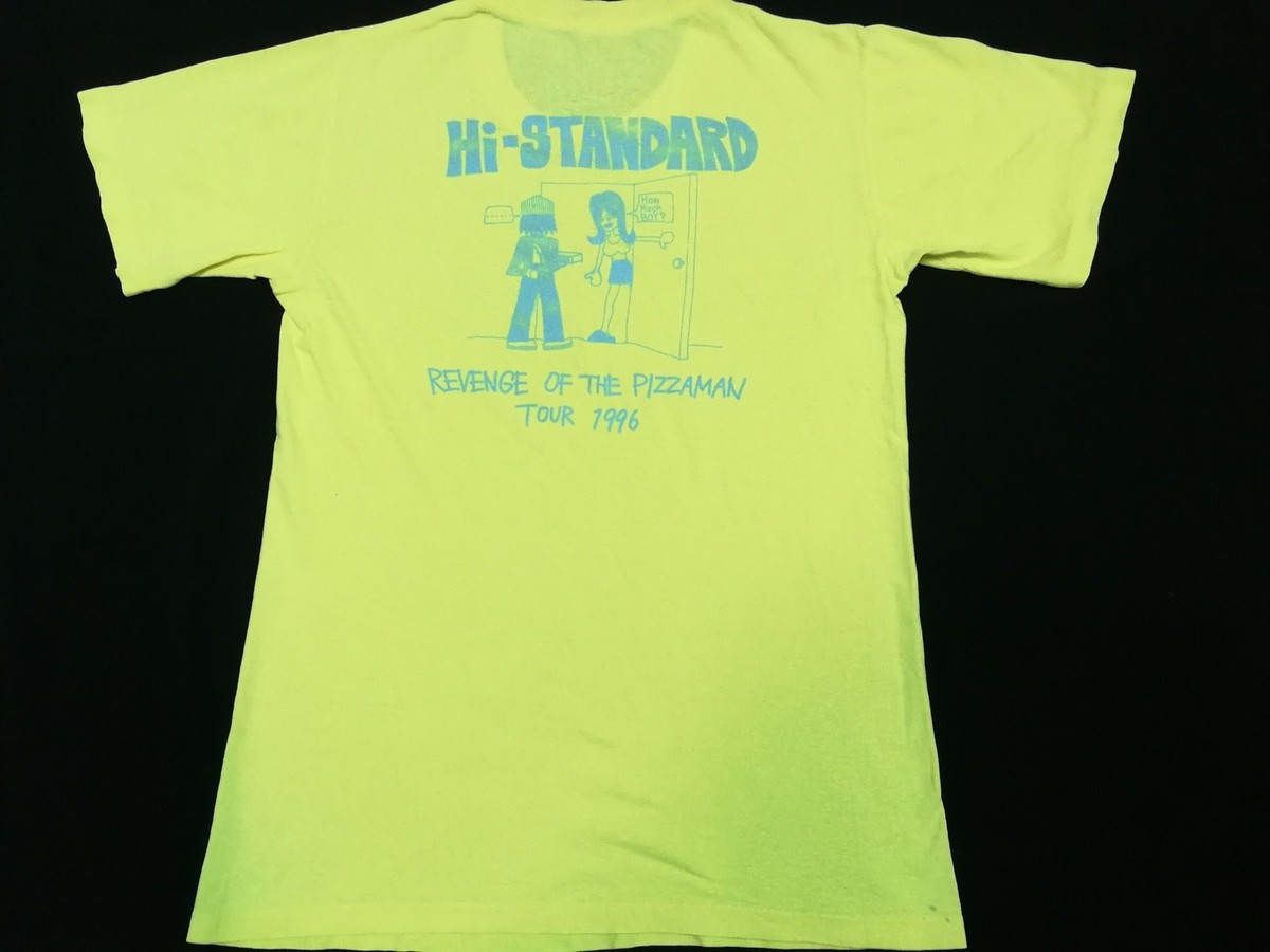 Vintage 90s Hi Standard 1996 Tour T Shirt Revenge Of The Pizzaman
