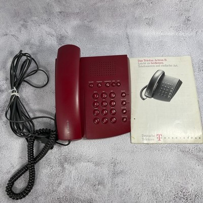 Actron B Telefon Koforttelefon Klassiker | Vintage Festnetz Rot