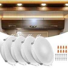 4.5in RV Lights Interior, DC12V LED RV Puck Lights,320LM 4.5inch,4 Pack