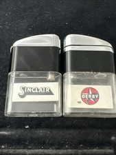 2 Vintage Ritepoint Pocket Lighters - Sinclair & Derby Oil And Gas