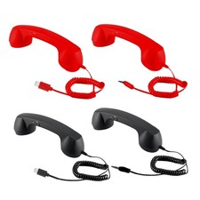 Retro Phone Handset 3.5mm Jack Desk Accessories Plug In Cell Phone Skilful