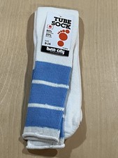 Vintage 80's NOS NWT Twin City Tube Socks 3 Stripe Blue Size 9-14