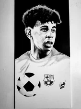 Lamine Yamal (monochrome)