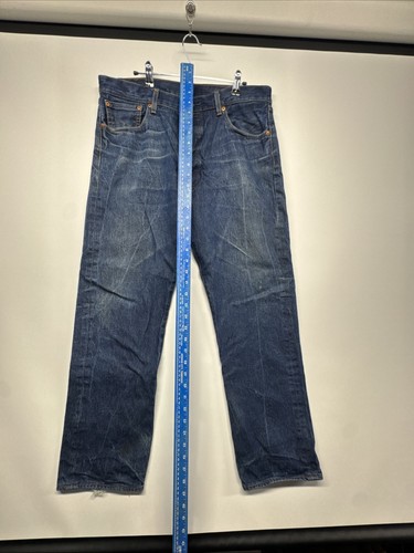 Levi Strauss & Co Original 501 dk blue back tag 36x31 shrink to fit Jeans - Bild 15 von 18