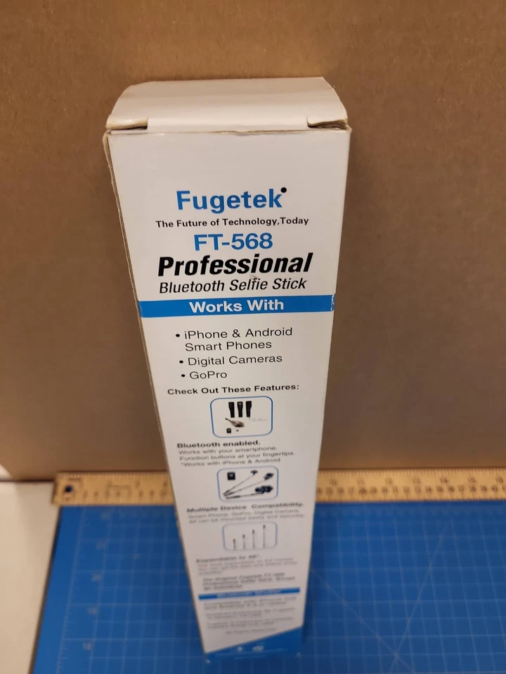 Fugetek FT-568 Professional Bluetooth Selfie Stick Extendable 49 inch iPhone - Image 3 of 4