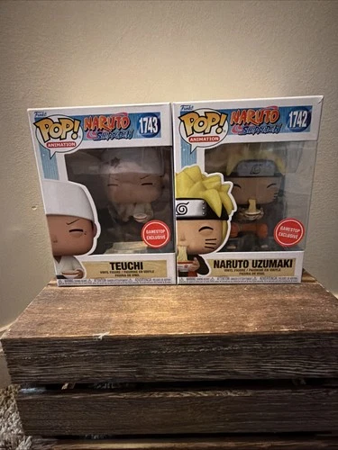 Funko Pop! Animation Naruto & Teuchi Ichiraku Ramen Shop Gamestop Exclusive Set