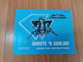 MINTY BOX CIB Hangtab Ghosts 'N Goblins 1st Print complete in nes lot w/ Shrink