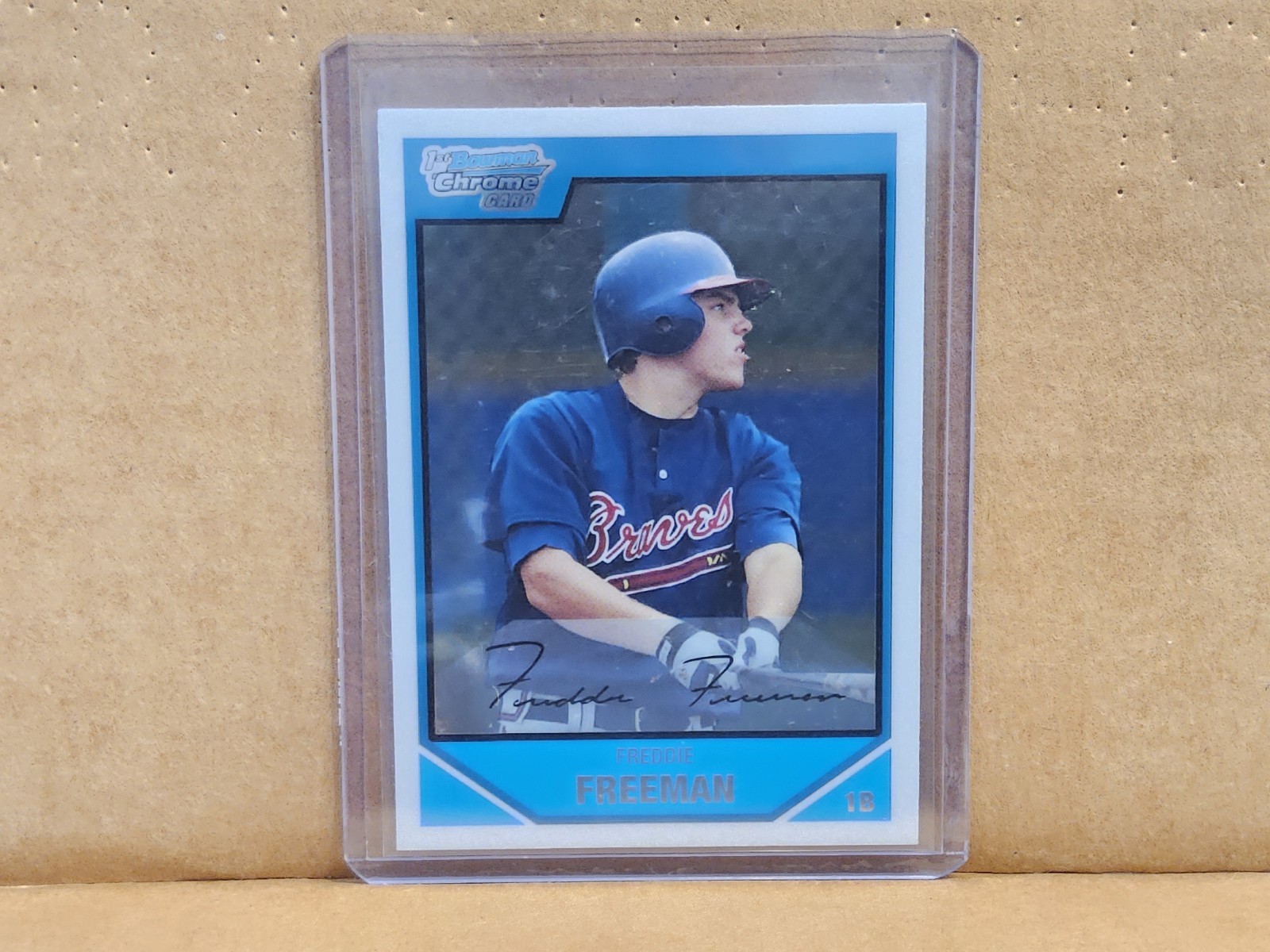 ROOKIE FREDDIE FREEMAN 2007 Bowman 1st Chrome #BDPP12 : Braves/Dodgers