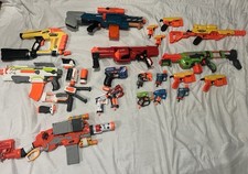 Used NERF Blaster Collection Lot of 17 Darts Not Included