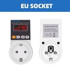 Automatic Voltage Protector Socket 220V 16A Surge Protector EU Plug /Appliances
