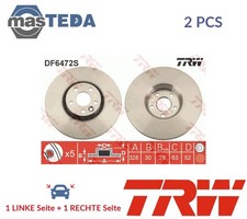 DF6472S BREMSSCHEIBEN SATZ VORNE TRW 2PCS NEU OE QUALITÄT