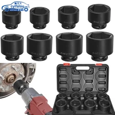 3/4" Drive Spindle Axle Nut Impact Large Socket Set for Axle Nut Removal Install