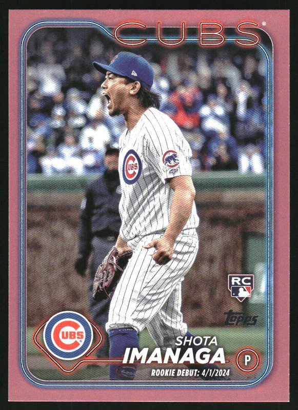 2024 Topps Update Mother's Day Hot Pink #US281 Shota Imanaga RC /50