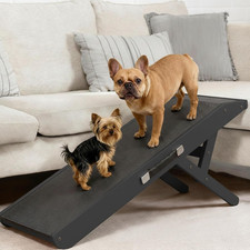 Dog Ramp for Couch   Non-Slip, Sturdy Build Foldable Wooden Dog Ramp   Supports