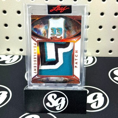 GRANT HILL 2025 Leaf Pearl #PP-8 Pearlescent Patch Game Used Relic SSP /7 RARE