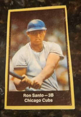 1969 Nabisco Team Flakes Baseball Ron Santo MLB Chicago Cubs