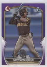 2023 Bowman Prospects Purple 116/250 Nerwilian Cedeno #BP-81 0c6