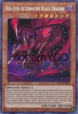 RED-EYES ALTERNATIVE BLACK DRAGON SECRET RARE TN19-EN005 YUGIOH! NEAR MINT
