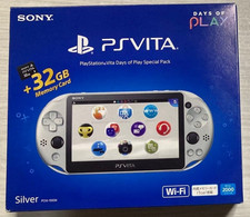 Sony PS Vita PCH-2000 Days of Play Special Pack Silver Console w/ 32GB Memory JP