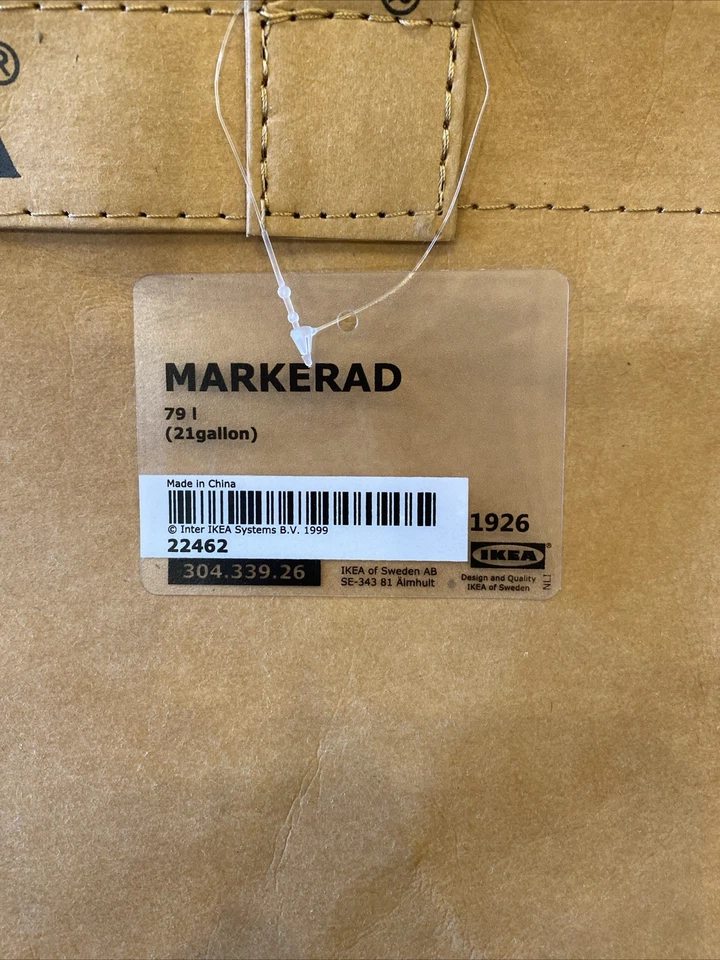 Bolso de Mano 6216 IKEA Off White Virgil Abloh Markerad Escultura Grande 21 Galones 79L Foto 3 de 4