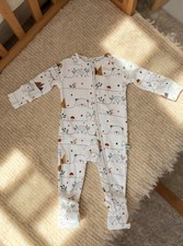 Organic Bamboo Zippy Romper  Convertible Romper  Ribbed Romper Pjs Pajama