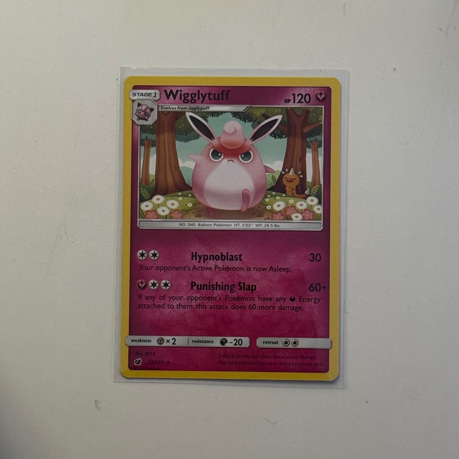 Pokemon Wigglytuff 72/111 Rare Crimson Invasion Reverse Holo Lightly Played