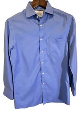Charles Tyrwhitt Extra Slim Fit Blue Non Iron Dress Shirt Mens 15 32 Read Desc.