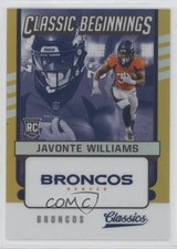 2021 Panini Classics Classic Beginnings Gold 8/75 Javonte Williams #CB-JW xr1