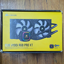 Corsair iCUE H100i RGB PRO XT 240mm AIO Liquid CPU Cooler, Black, RGB