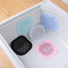 Silicone Sink Drain Hair Catcher Filter Shower Strainer Anti Clog Kitchen Bathro