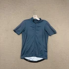 Specialized RBX Cycling Jersey Womens Medium Blue Full Zip Reflective Bike Mom