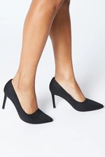 Dorothy Perkins Womens Court Heel Black High Stiletto Pointed Toe Workwear