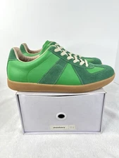 Strawberry Gyatt Gats Leather Sneakers Green Mens Size 9.5 Streetwear New*