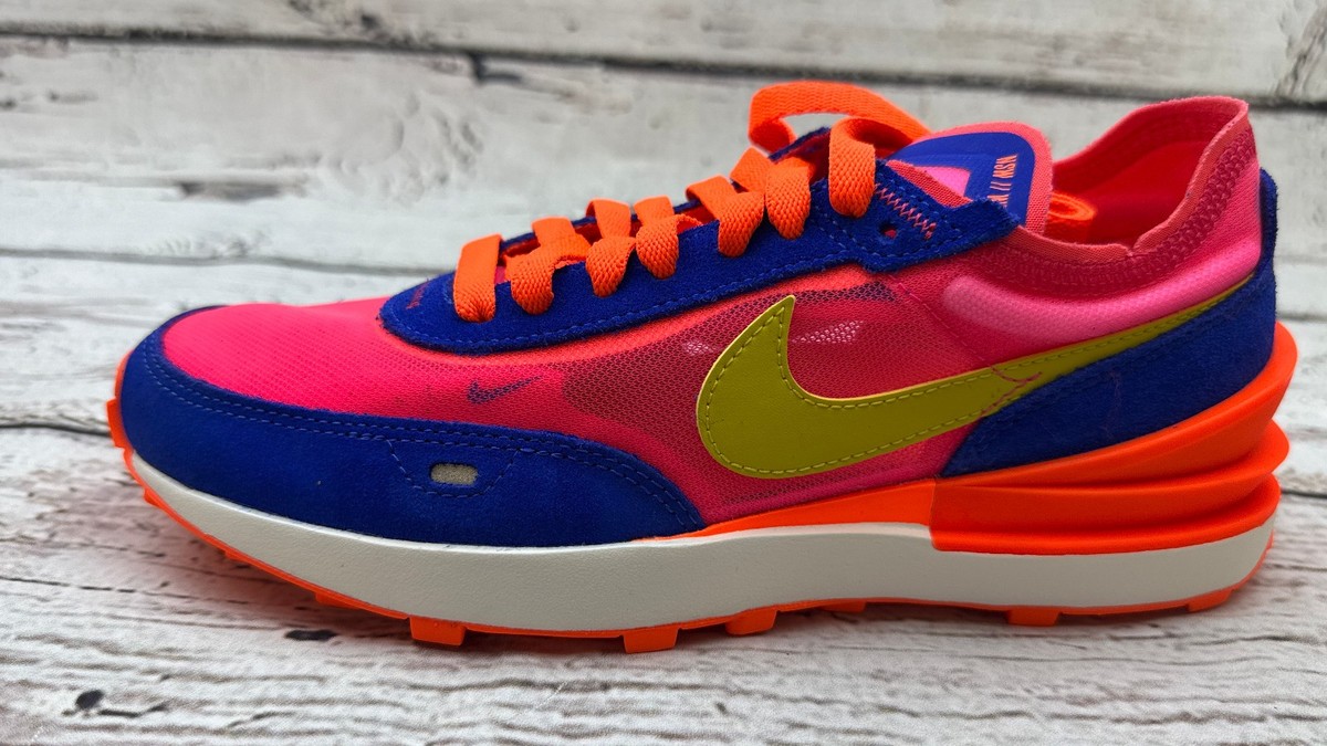 NIKE waffle racer 赤×青　27㌢美品 Size 7 - Nike Waffle One Racer Blue Hyper Pink W for sale