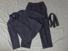 HARVE BENARD Dark Blue-Gray Wool "Denim Style" 2-Piece Suit -W's Size 8 NEW/NWOT