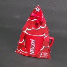 Nescafe Coffee & Tea Holiday Gift Pack Christmas Tree w/ Red Mug