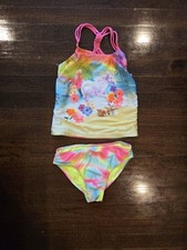 Sz M 7/8 Wonder Nation Unicorn Girls Tankini Bathing Suit