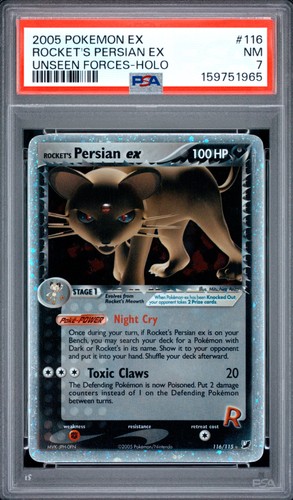 Rocket's Persian ex graded PSA 7 for sale on eBay