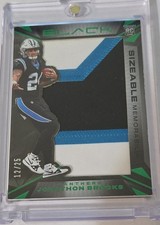 2024 Panini Black - Sizeable Rookie Patch Jonathon Brooks #SR-JBS Emerald 12/25!