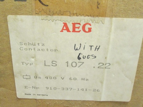 AEG Schütz LS 107.22 480V Spule 135A 600V mit Ösen Neu Überschuss - Bild 8 von 8