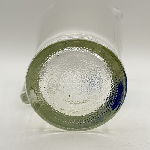 Vintage 1970's Pabst Blue Ribbon Beer 9” Heavy Duty Glass Pitcher Blue Logo EUC - Picture 8 of 10