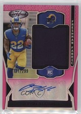 2024 Certified Freshman Fabric Mirror Signatures Pink /299 Blake Corum Auto 08r6