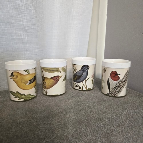 Tazze da caffè vintage Thermo Serv Bird Watchers 10 oz tazze oriole picchio - Foto 5 di 12