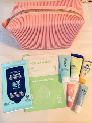 Pacifica Kopari Good Molecules Vacation Lanolips Travel Size Pink Bag