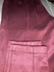 Ann Taylor Ladies Burgundy Faux Suede Slim Pants Size XXS NEW with Tags — photo 6