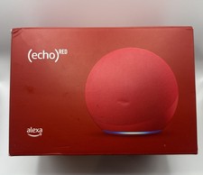 Amazon Echo 4th Gen Alexa smart Speaker Bluetooth - RED Limited Edition RARE 
