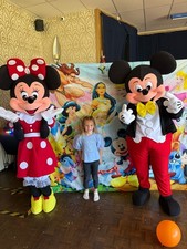 Minnie Mouse Mascot Costume Adult Unisex Cosplay Outfit